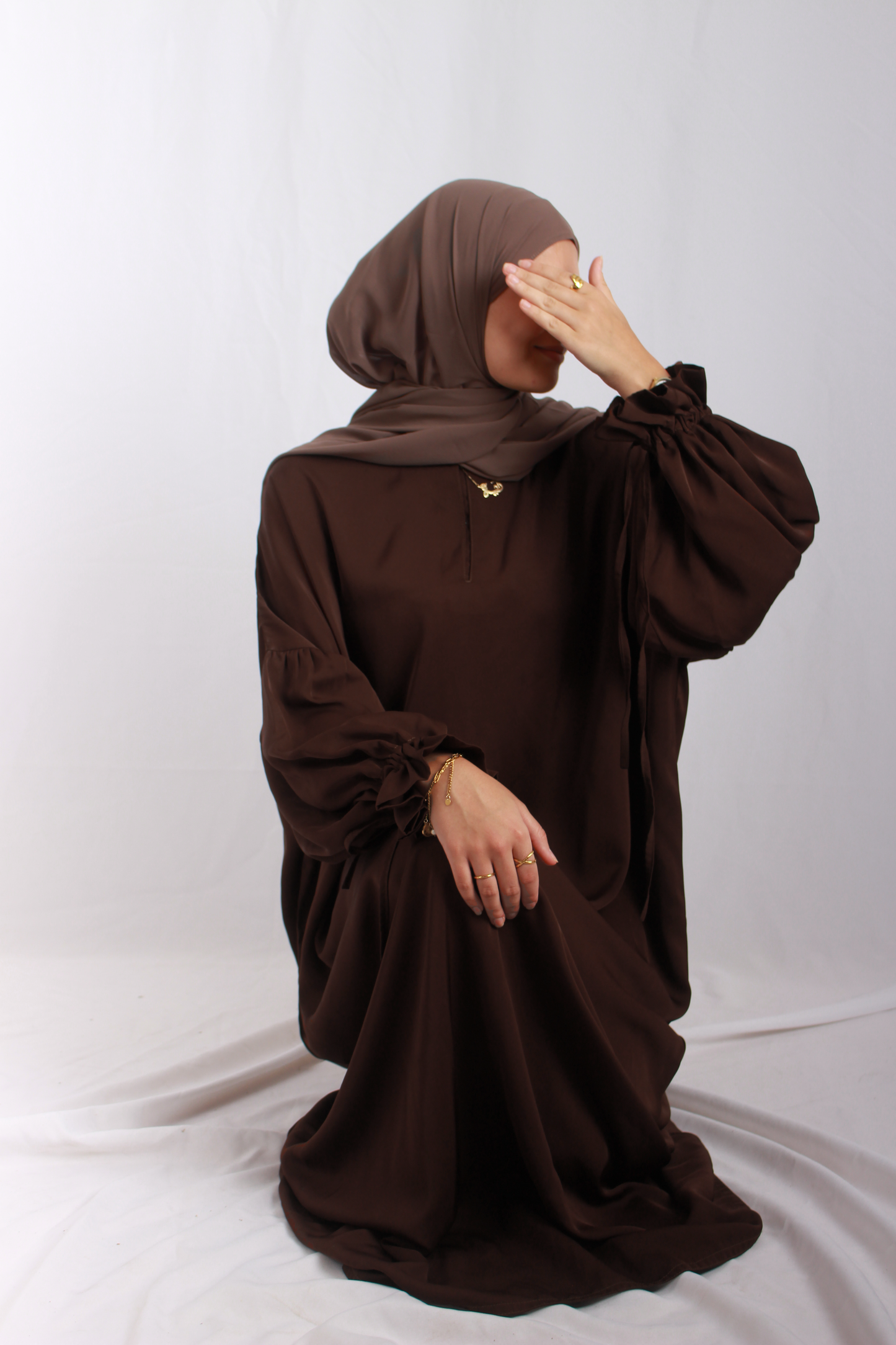 Noor Abaya in Brown