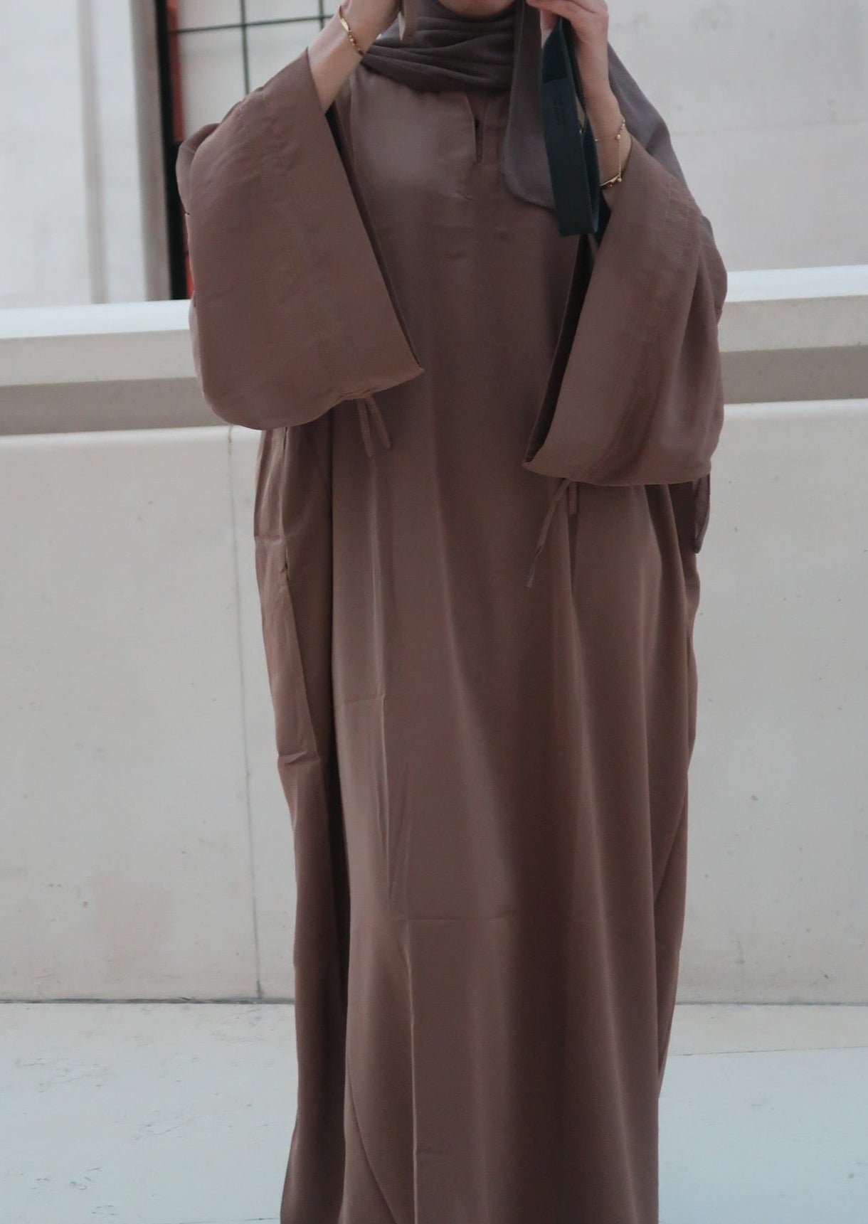 Noor Abaya in Taupe