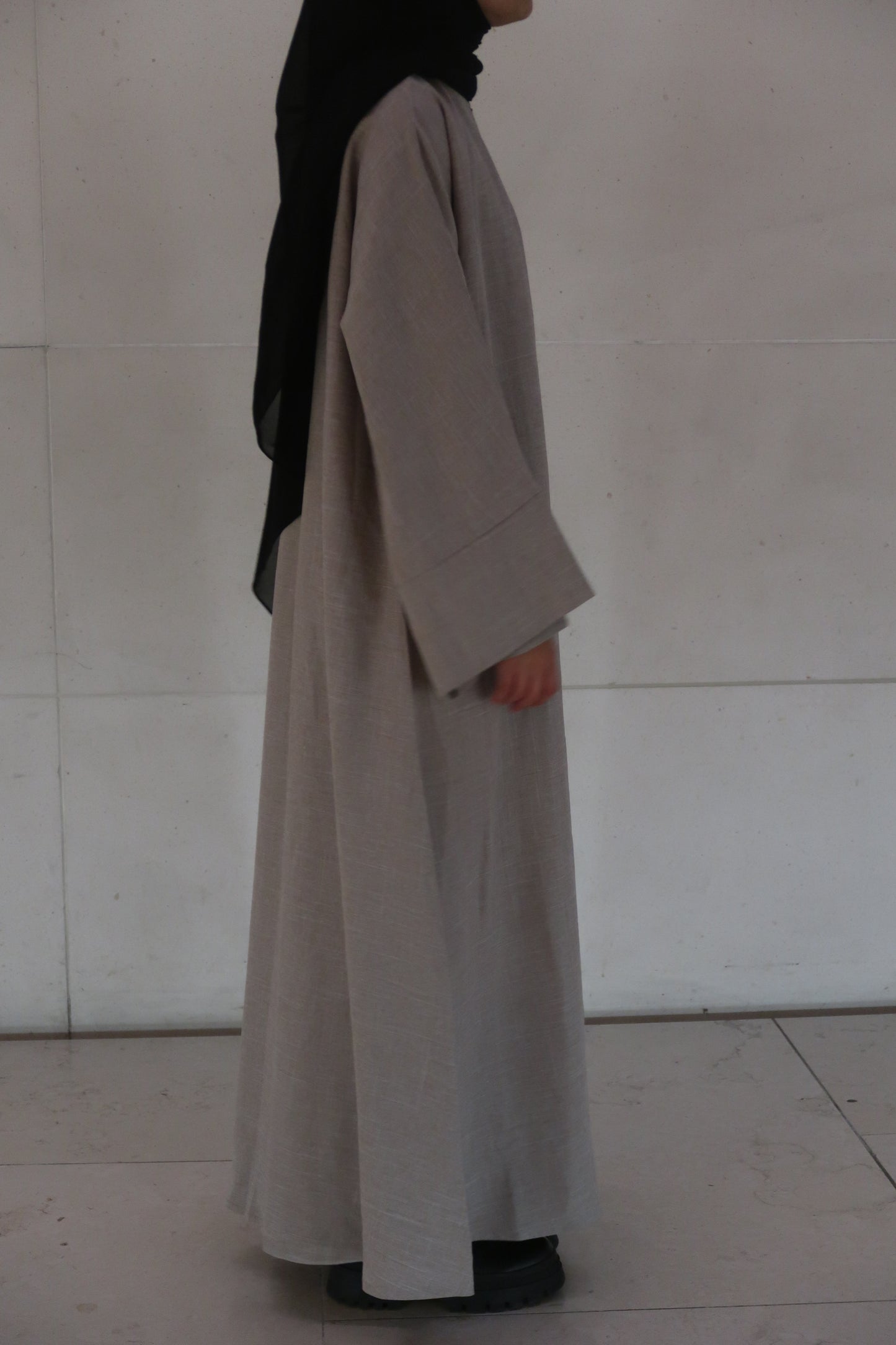 Oat Kamila -  2 Pieces Open Abaya Set