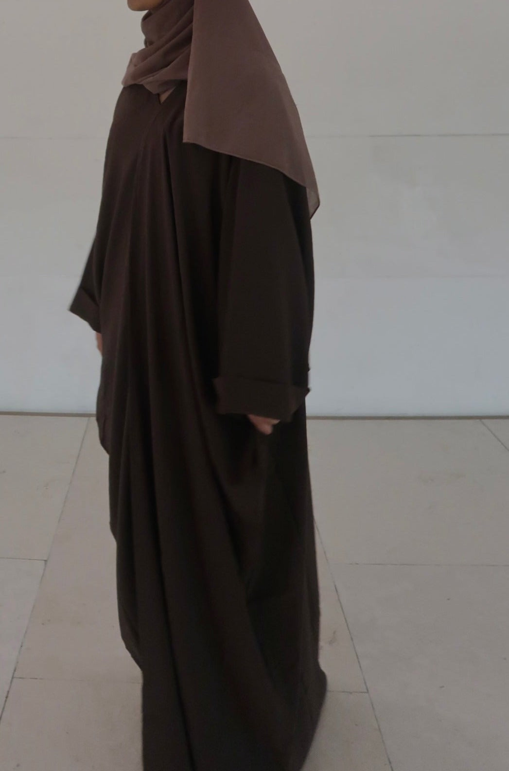 Malika Abaya in Chocolate Brown