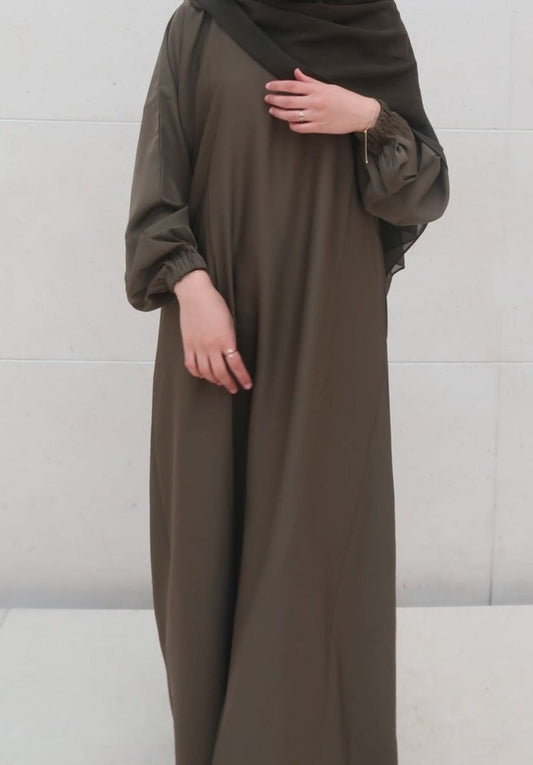 Layla Abaya in Olive green