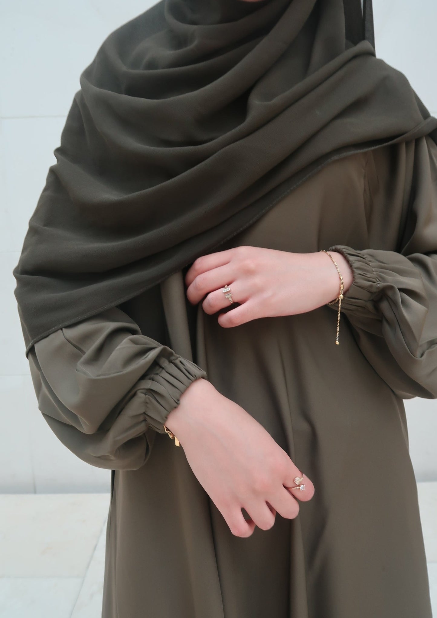 Layla Abaya in Olive green