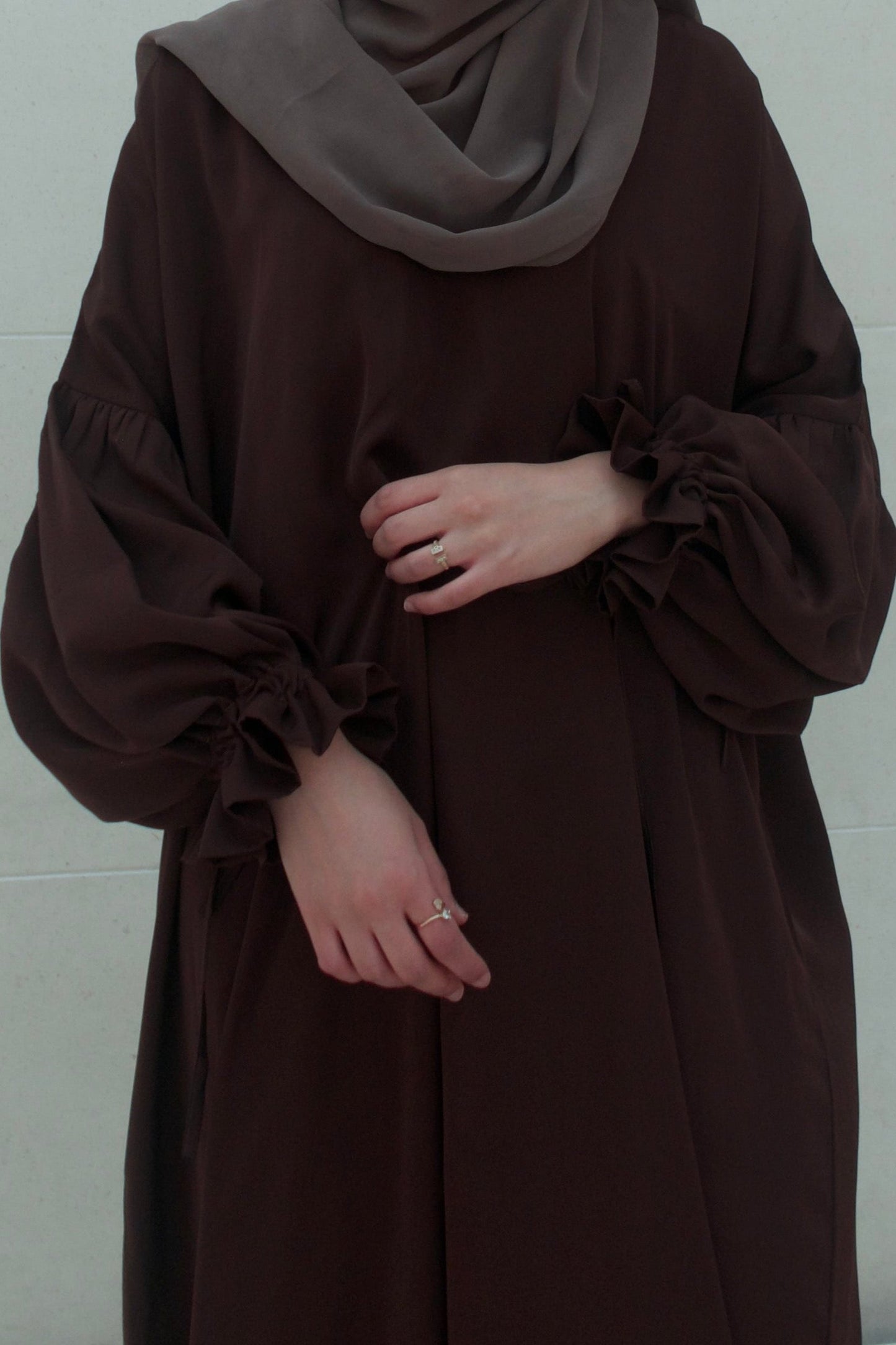 Noor Abaya in Brown